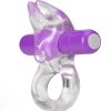 Play With Me Bull Vibrating Cock Ring - Purple