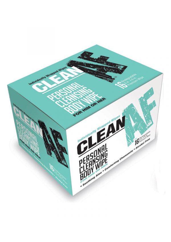 Clean AF Wipes (16 Per Box)