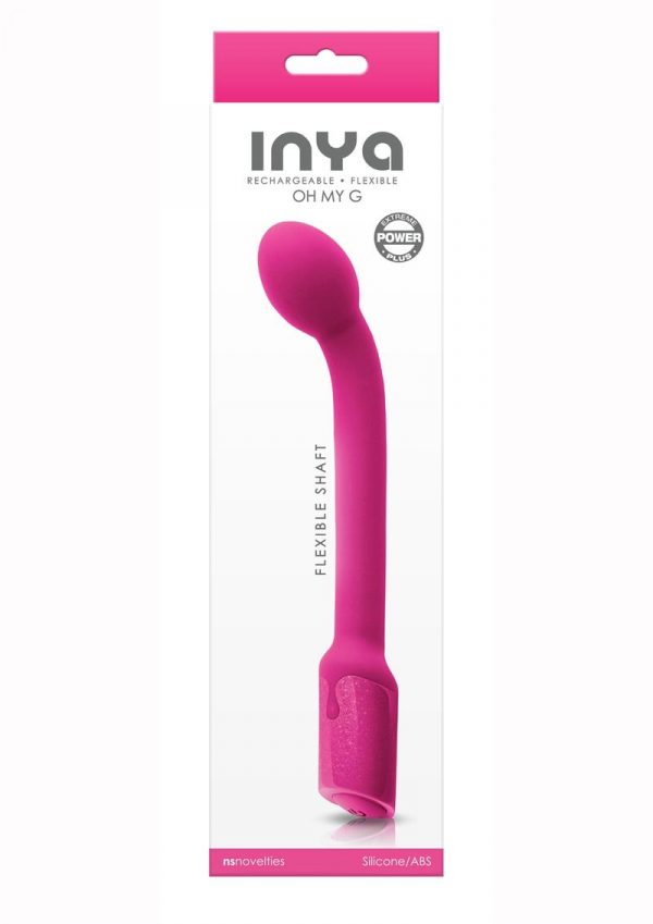 Inya Oh My G Silicone Rechargeable Wand - Pink