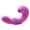 Inmi Shegasm 5 Star Tapping Silicone Rechargeable G-Spot Vibrator With Suction - Pink