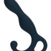 Lux Active LX1 Silicone Rechargeable Anal Trainer With Bullet - Navy