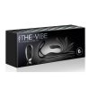 The-Vibe Silicone Rechargeable Anal Stimulator With Remote Control - Black/Silver