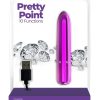 PowerBullet Pretty Point Rechargeable Bullet Vibrator - Purple