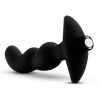 Anal Adventures Platinum Silicone Rechargeable Vibrating Prostate Massager 03 - Black