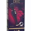 Chic Poppy Rechargeable Silicone Wand Massager - Blue