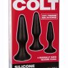 Colt Silicone Anal Trainer Kit (set of 3) - Black