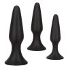 Colt Silicone Anal Trainer Kit (set of 3) - Black