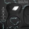 Decadence Shafter Shock Silicone Electro Shock Cock Ring with Remote Control - Black