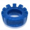 Cock-Lug Silicone Lugged Cock Ring - Marine Blue