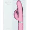 Pillow Talk Lively Silicone Rechargeable Dual Motor Massager with Swarovski Crystal - Pink