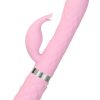 Pillow Talk Lively Silicone Rechargeable Dual Motor Massager with Swarovski Crystal - Pink