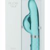 Pillow Talk Lively Silicone Rechargeable Dual Motor Massager with Swarovski Crystal - Teal