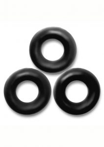 Oxballs Fat Willy Jumbo Cock Ring (3 pack) - Black