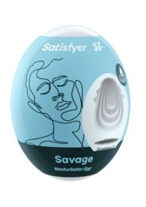 Satisfyer Masturbator Egg 3 Pack Set (Savage) - Blue