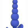 Cheeky X-6 Beads Silicone Anal Probe - Blue