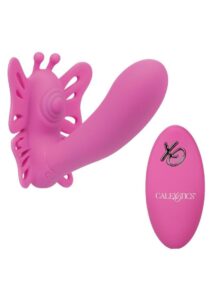 Venus Butterfly Silicone Remote Pulsating Venus G USB Rechargeable Waterproof Pink