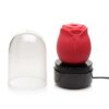 Inmi Bloomgasm Enchanted Rose Rechargeable Silicone 10X Clit Stimulator - Red