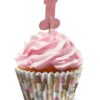 Glitterati Penis Party Cupcake Set (48 pieces) - Multicolor