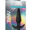 Anal Adventures Platinum Silicone Vibrating Plug - Black