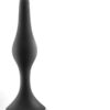 Anal Adventures Platinum Silicone Beginner Plug - Medium - Black