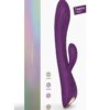 Bunny andamp; Clyde Rechargeable Silicone Rabbit Vibrator - Purple Rain