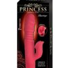 Princess Passion Heat Rechargeable Silicone Warming Vibrator with Clitoral Wheel - Coral