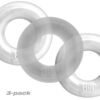 Hunkyjunk HUJ3 Silicone C-Rings (3 Pack) - White Ice
