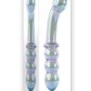 Gender X Lustrous Galaxy Wand Glass Dildo - Multicolor