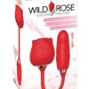 Wild Rose and Thruster Rechargeable Silicone Clitoral Stimulator with Suction - Red
