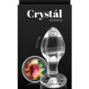 Crystal Desires Rainbow Gem Glass Anal Plugs - Medium