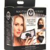 Master Series Mouth-Full Silicone Dildo Face Mask - Black
