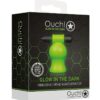 Ouch! Vibrating Head Masturbator Glow in the Dark - Green