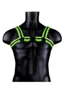 Ouch! Buckle Harness Glow in the Dark - Large/XLarge - Green