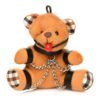 Master Series Gagged Teddy Bear Keychain - Brown