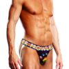 Prowler Black Oversized Paw Jock - XXLarge - Black/Rainbow