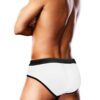 Prowler Oversized Paw Swimming Brief - XLarge - White/Rainbow