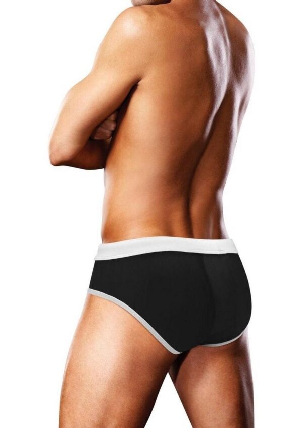 Prowler Oversized Paw Swimming Brief - Medium - Black/Rainbow