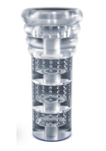 Rize Luz Self Lubricating Stroker Dual End Masturbator - Clear