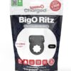 Charged BigO Ritz Rechargeable Vibrating Cock Ring - Black