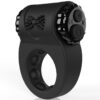 Charged BigO Ritz Rechargeable Vibrating Cock Ring - Black
