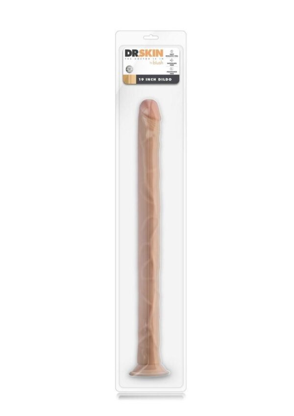 Dr. Skin Dildo with Suction Cup 19in - Vanilla