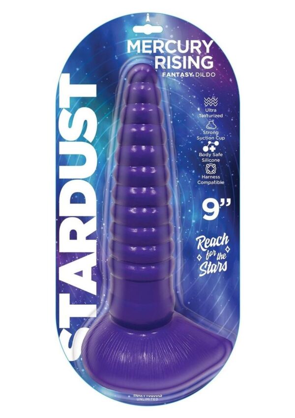 Stardust Mercury Rising Silicone Dildo - Purple