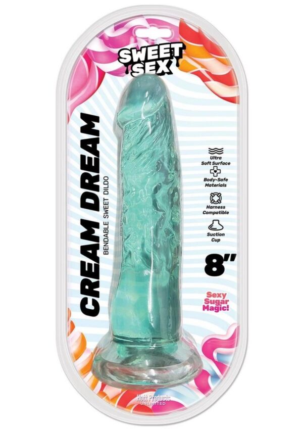 Sweet Sex Cream Dream Silicone Dildo - Aqua