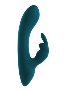 Playboy Lil Rabbit Rechargeable Silicone Vibrator - Teal