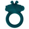 Playboy Bunny Buzzer Rechargeable Silicone Cock Ring - Teal