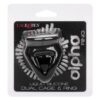 Alpha Liquid Silicone Dual Cage and Ring - Black