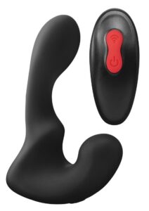 Envy Toys Veer Vibe Remote Controlled Rechargeable Silicone P-Spot Vibrator - Black