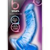 B Yours Sweet N` Hard 8 Dildo with Balls 6.5in - Blue