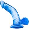 B Yours Sweet N` Hard 8 Dildo with Balls 6.5in - Blue