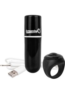 Vooom Wireless Remote Control Silicone USB Rechargeable Bullet Waterproof - Black